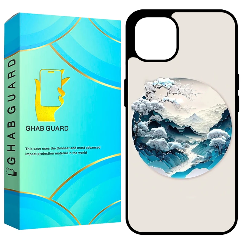  کاور قاب گارد طرح طبیعت مدل GCHP13 مناسب برای گوشی موبایل اپل iPhone 13