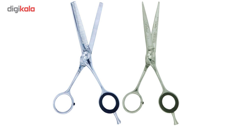 قیچی حرفه ای آرایشگاهی پریماکس مدل PJ824146003 بسته 2 عددی