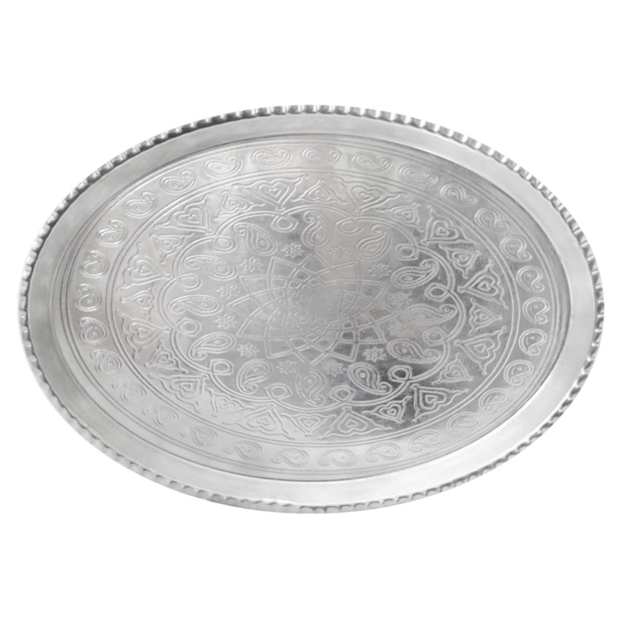 سینی مسی طرح کرمان مدل بیضی کد27