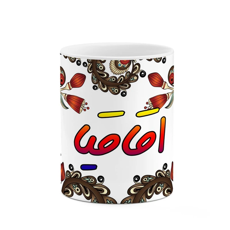 ماگ کاکتی مدل اسم اقاقیا طرح سنتی گل و بته کد mgh43684