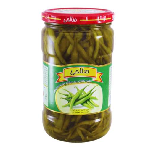 ترشی فلفل سبز ممتاز صالحی  - 650 گرم