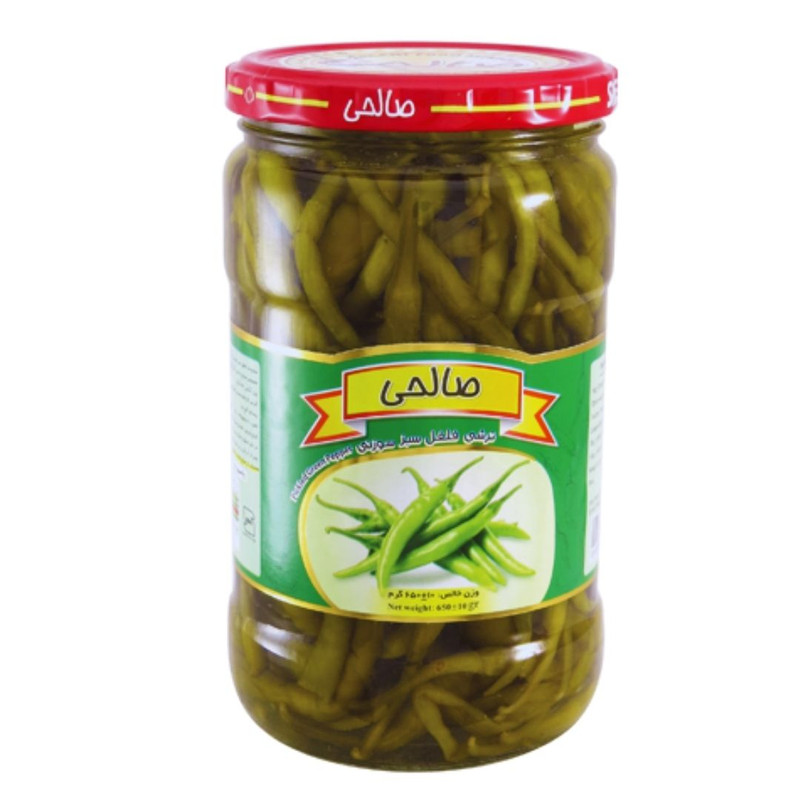 ترشی فلفل سبز ممتاز صالحی  - 650 گرم