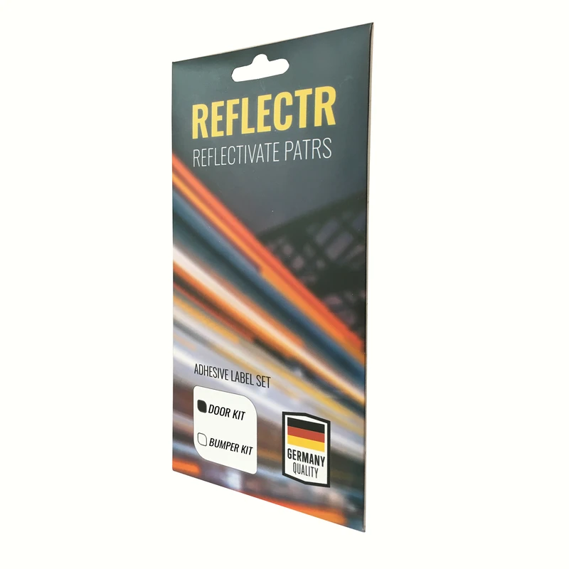 عکس شماره 9 : برچسب شبرنگ هشدار باز بودن درب خودرو رفلکتر مدل r7yp7 مناسب برای پژو 207 بسته 4 عددی