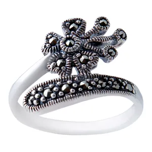  انگشتر نقره زنانه بازرگانی میلادی کد  AW_364