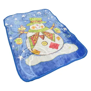 پتو کودک و نوزاد مدل آدمک برفی سایز 110x80 سانتی متر