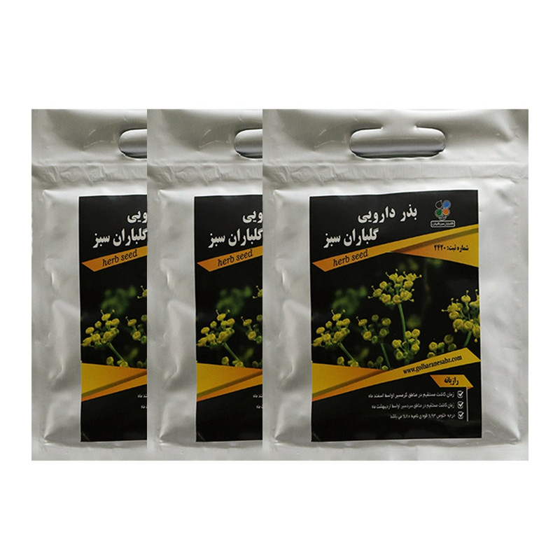 مجموعه بذر رازیانه گلباران سبز بسته 3 عددی