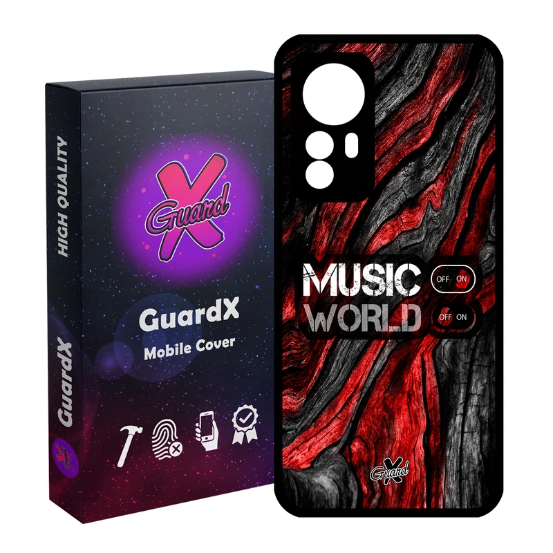 کاور گارد ایکس طرح Music مدل Glass10160 مناسب برای گوشی موبایل شیائومی Mi 12/Mi 12X/Mi 12S