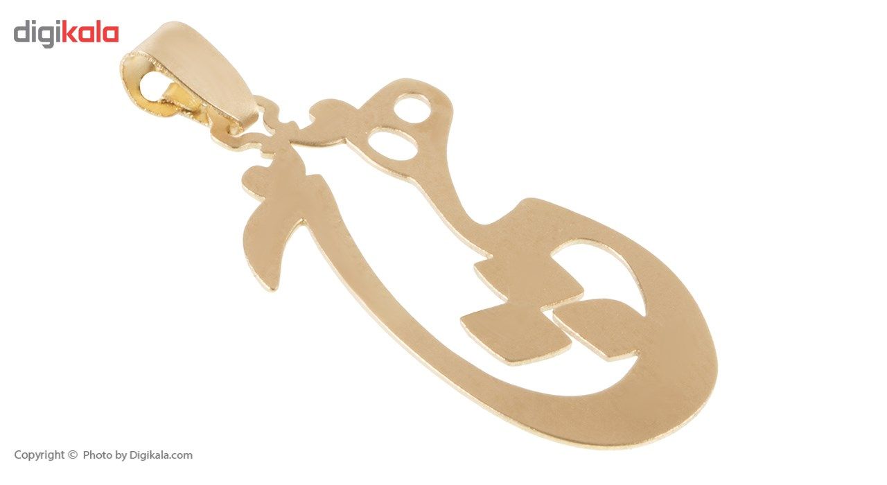آویز گردنبند طلا 18 عیار پندار گلد مدل AG17 -  - 2