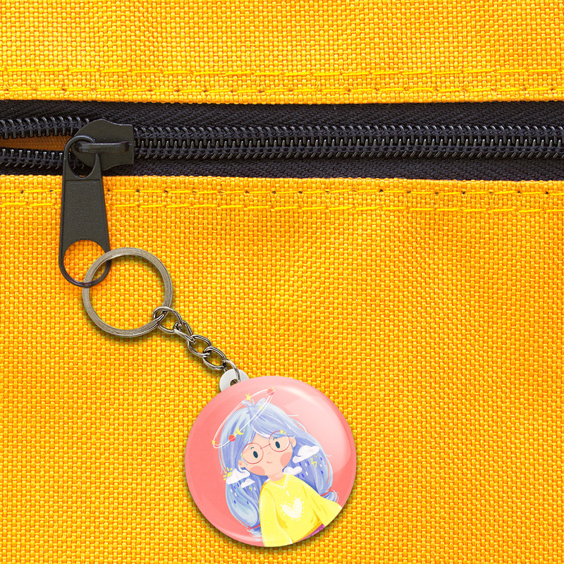 جاکلیدی خندالو مدل دخترانه فانتزی کد 25708 جاکلیدی خندالو مدل دخترانه فانتزی کد 25708