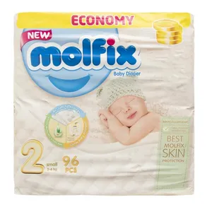 پوشک بچه مولفیکس کد 002 سایز 2 مجموعه 96 عددی