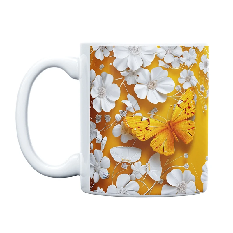 ماگ حس آمیزی طرح پروانه مدل کلاسیک کد 17