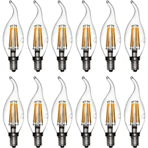 Okes 304Clearx12 4W Filament LED Lamp E14 12 PCS