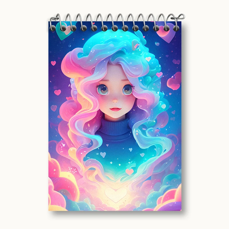 دفتر یادداشت 50 برگ خندالو طرح دخترانه کد N1907