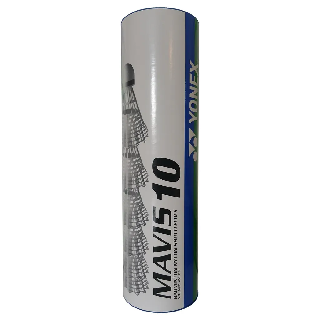 توپ بدمینتون یونکس مدل سفید Mavis 10 بسته 6 عددی
