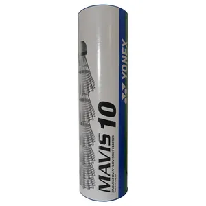 توپ بدمینتون یونکس مدل سفید Mavis 10 بسته 6 عددی
