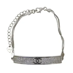 دستبند نقره زنانه کد 13509