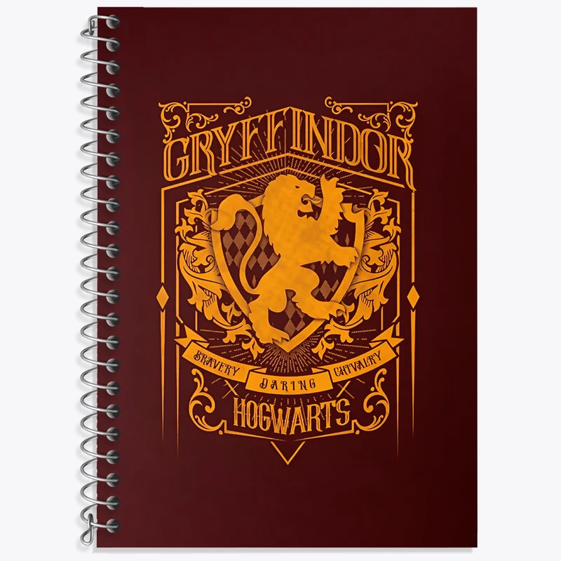 دفتر زبان 50 برگ خندالو مدل سه خط طرح گریفیندور هری پاتر (Harry Potter) کد N2437