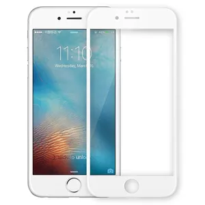 محافظ صفحه نمایش شیشه ای تمپرد مدل Full Cover مناسب برای گوشی موبایل اپل آیفون 6/6s Plus