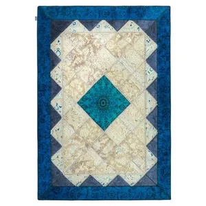 کلاژ فرش  سه متری سبحه طرح چهل تکه پچ ورک کد FDC-3498