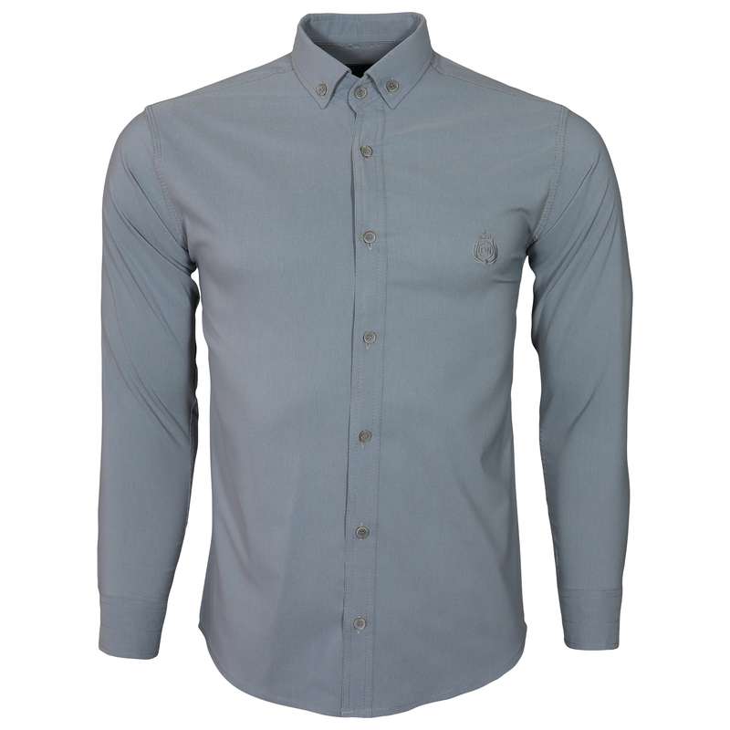 پیراهن آستین بلند مردانه مدل bng003 رنگ طوسی