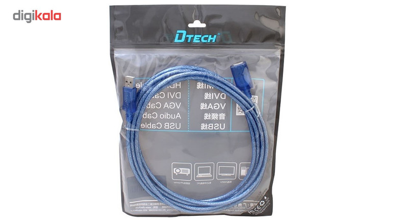کابل افزایش طول USB دیتک مدل DT-CU0033 به طول 3 متر