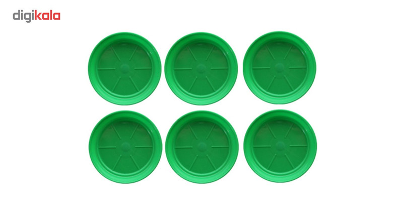 زیر گلدانی گل سنگ مدل 1017 بسته 6 عددی