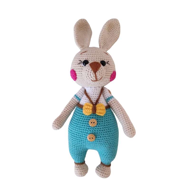 عروسک بافتنی مدل خرگوش بهاری  کد 60236