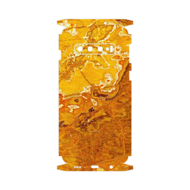 برچسب پوششی ماهوت مدل Gold Marble-FullSkin مناسب برای گوشی موبایل سامسونگ Galaxy S10
