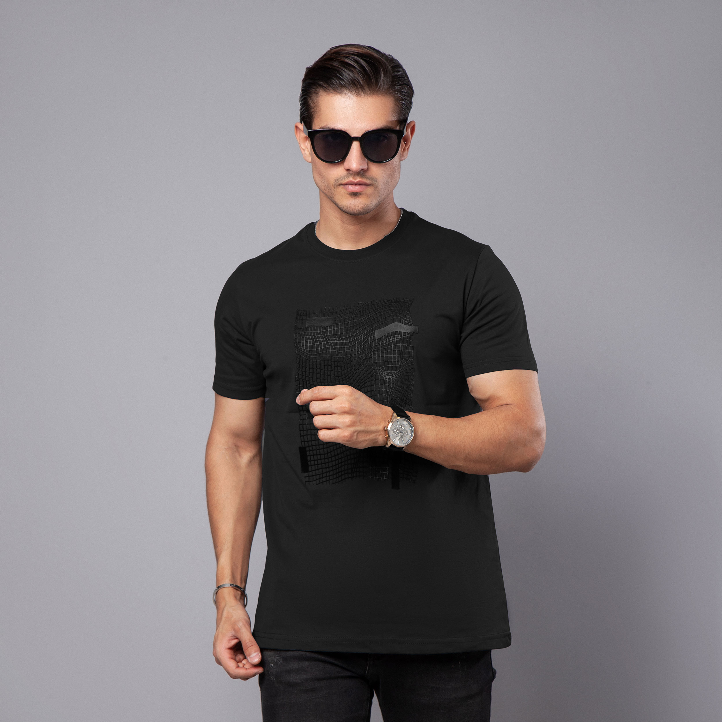 تی شرت آستین کوتاه مردانه باینت مدل 2261543-99 -  - 1