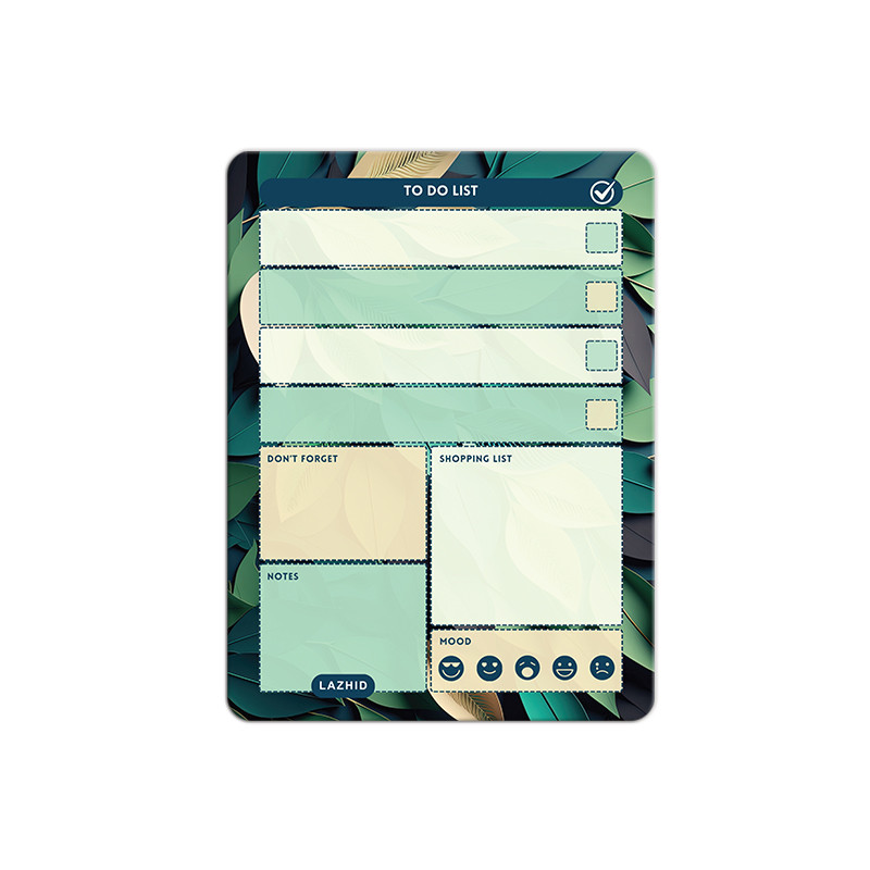 تخته وایت برد لاژید مدل برنامه ریزی سایز 14x18 سانتی متر