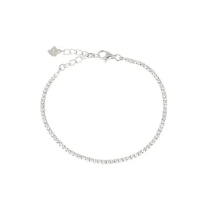 دستبند نقره زنانه مدل تنیسی