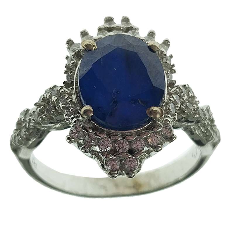 انگشتر نقره زنانه سلین کالا مدل یاقوت کبود کد 39 انگشتر نقره زنانه سلین کالا مدل یاقوت کبود کد 39