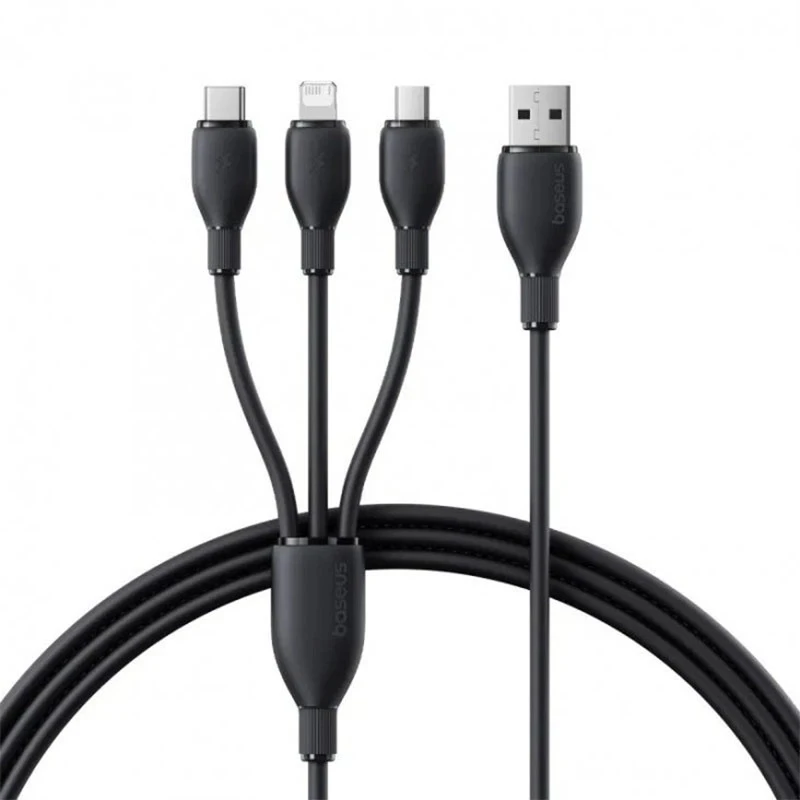 کابل تبدیل USB-C بیسوس مدل Flash Series 3 100W طول 1.5 متر