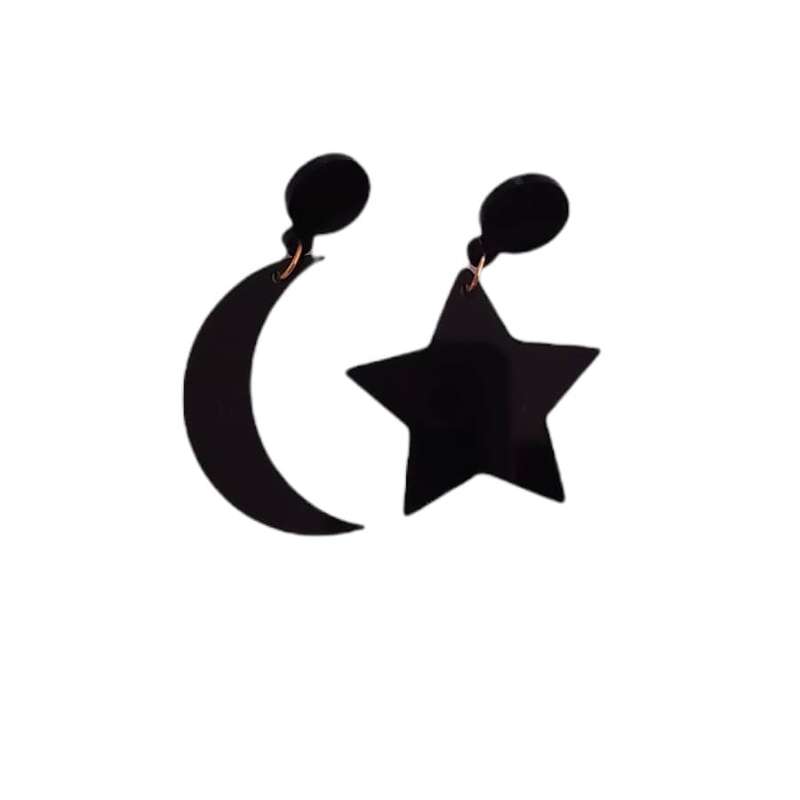 گوشواره دخترانه مدل ماه و ستاره گوشواره دخترانه مدل ماه و ستاره