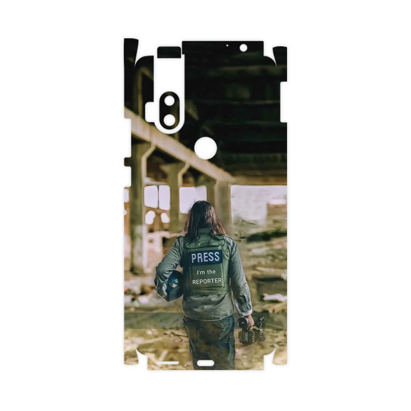 برچسب پوششی ماهوت مدل Reporter-FullSkin مناسب برای گوشی موبایل موتورولا One Hyper