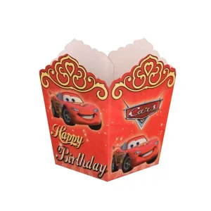 ظرف پاپ کورن مدل ماشین ها  بسته 10 عددی