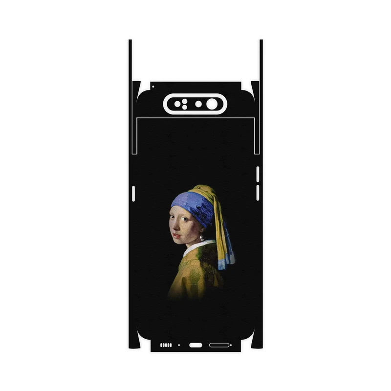 برچسب پوششی ماهوت مدل Girl with a Pearl Earring of Vermeer-FullSkin مناسب برای گوشی موبایل سامسونگ Galaxy A80