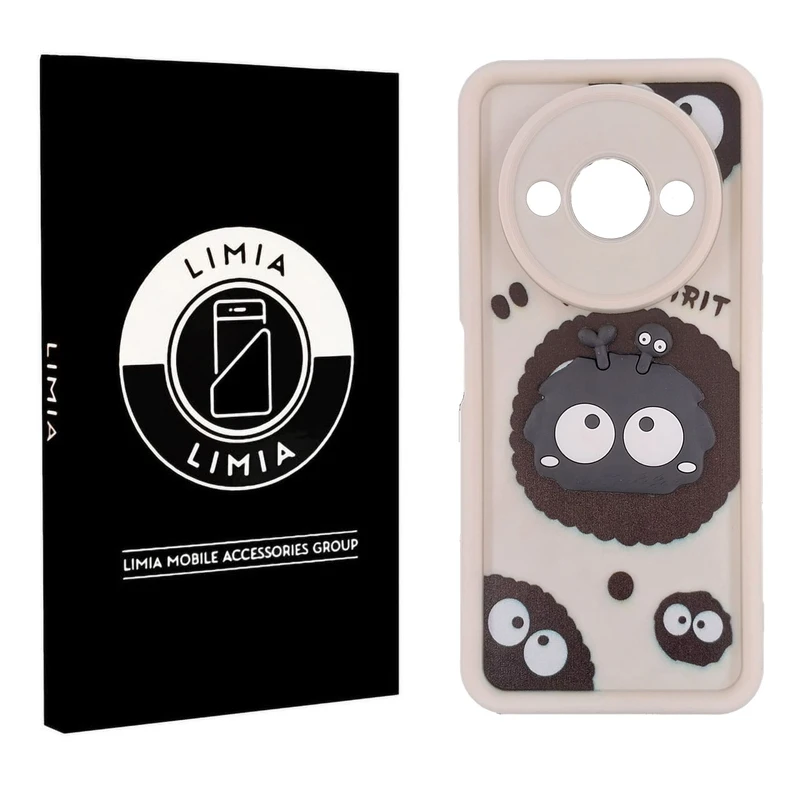 کاور لیمیا مدل سولید لنزدار طرح عروسکی برجسته مناسب برای گوشی موبایل شیائومی Redmi A3/Poco C61
