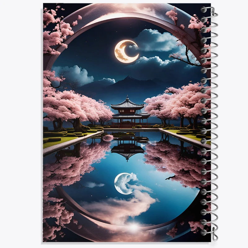 دفتر مشق 50 برگ خندالو طرح خانه ی ژاپنی کد N3421