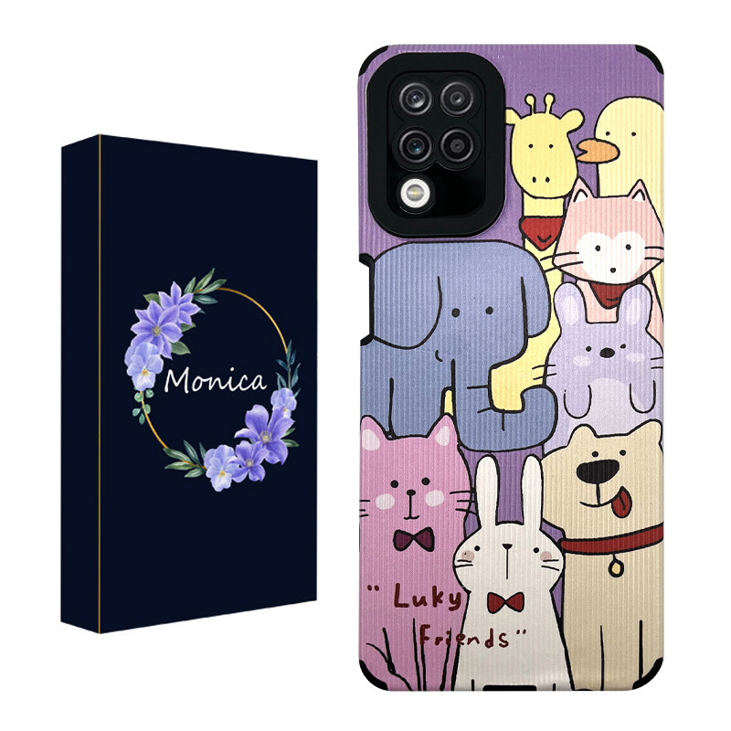 کاور مونیکا مدل کبریتی طرح حیوانات مناسب برای گوشی موبایل سامسونگ Galaxy A12 / A12 Nacho / M12