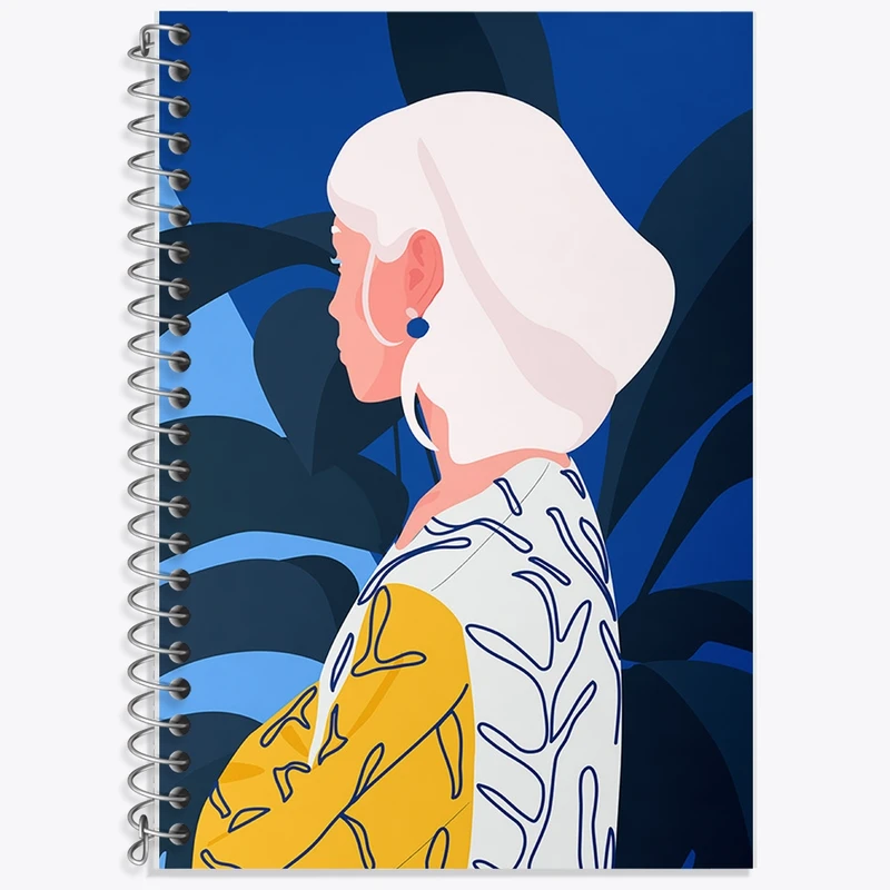 دفتر زبان 50 برگ خندالو مدل دو خط طرح دخترانه  کد F119