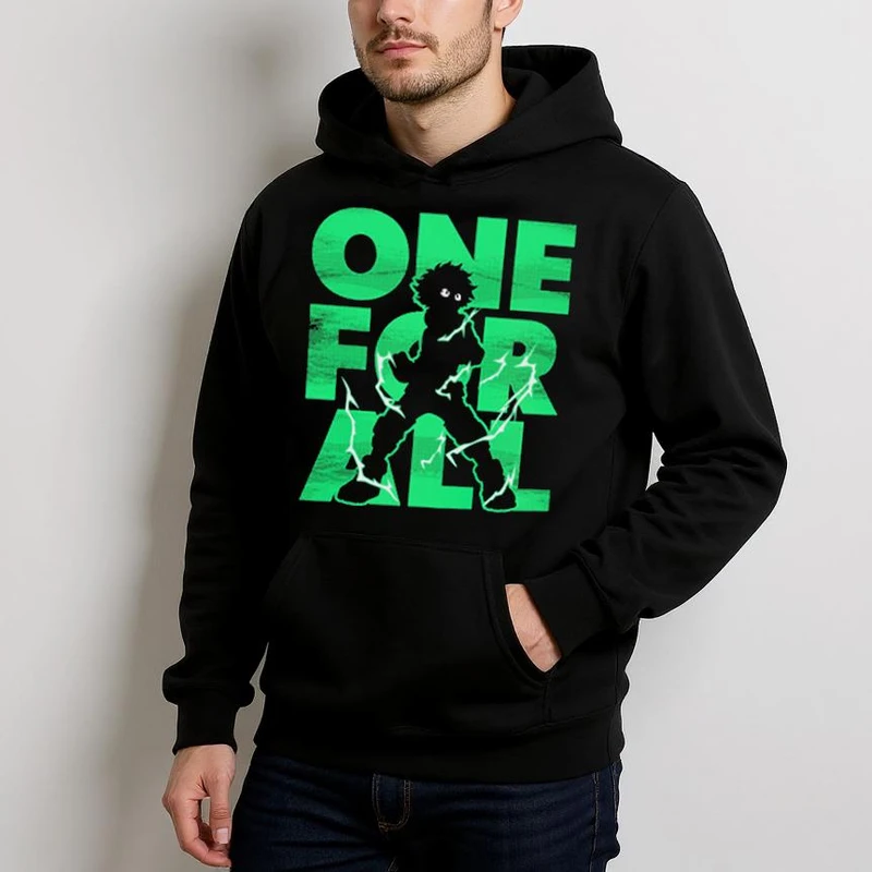 هودی مردانه مدل انیمه ای اکادمی قهرمانان من