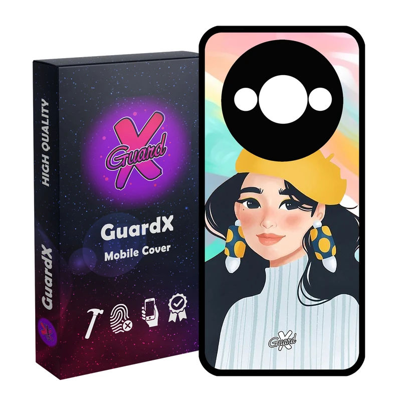 کاور گارد ایکس طرح دختر مدل Glass10261 مناسب برای گوشی موبایل شیائومی Redmi A3 4G/ A3X 4G/ Poco C61