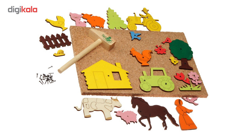 بازی میخ وچکش مدل مزرعه GD2010