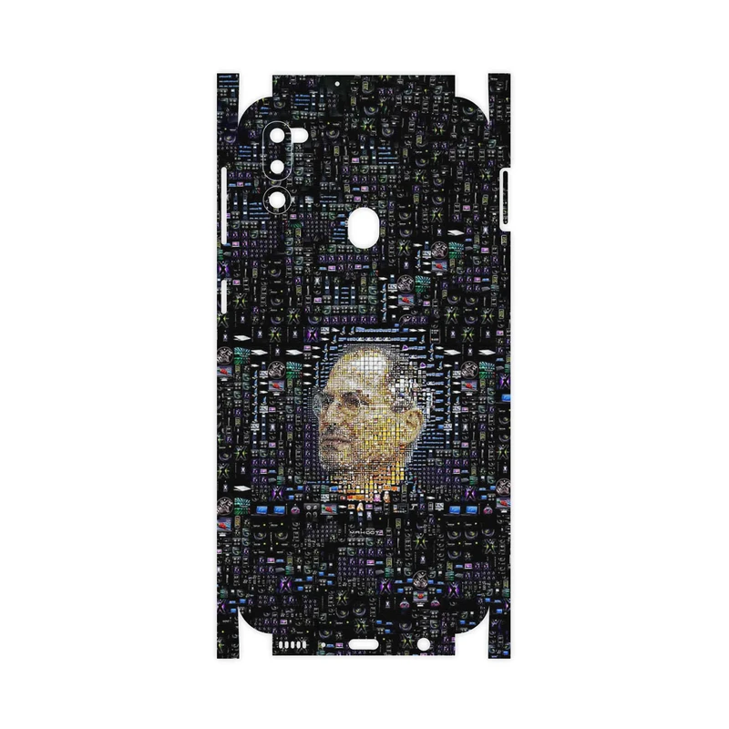 برچسب پوششی ماهوت مدل 2 Collage of Steve Jobs-FullSkin مناسب برای گوشی موبایل سامسونگ Galaxy M21 (2021) Edition