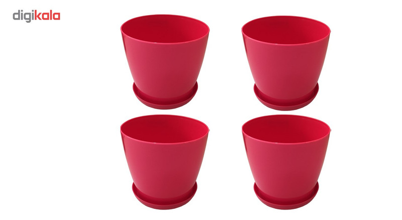 گلدان گلپونه مدل Narsis 344 مجموعه 4 عددی