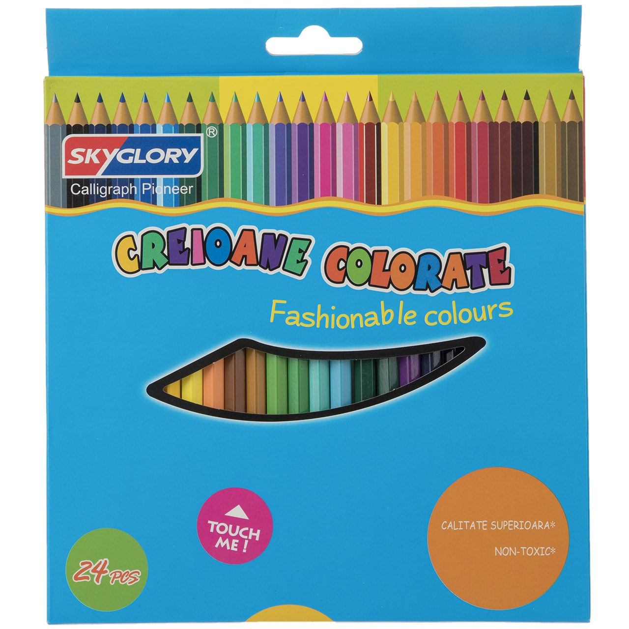 مداد رنگی 24 رنگ اسکای گلوری مدل Fashionable Colours