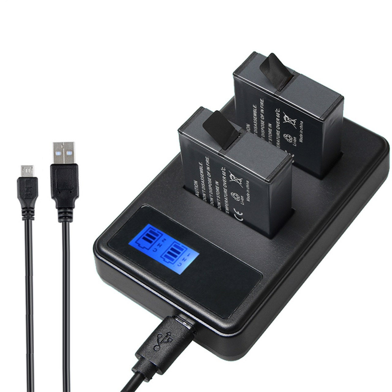 شارژر باتری پلوز مدل Twice Charger مناسب برای دوربین گوپرو Hero 5