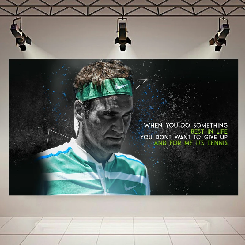 پوستر طرح انگیزشی تنیس مدل راجر فدرر کد AR3790
