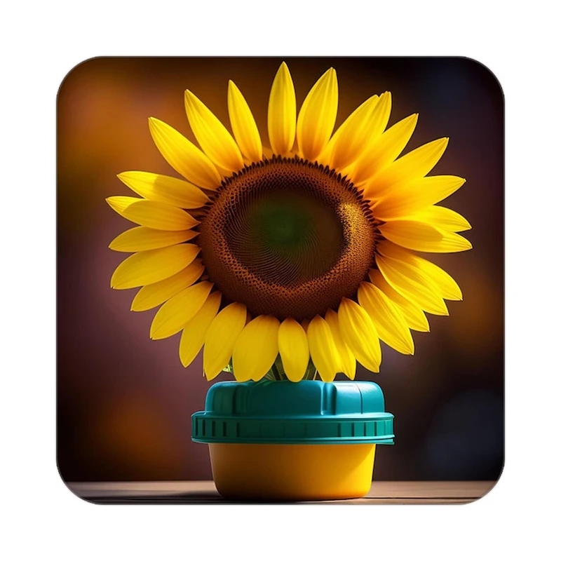 زیر لیوانی کاکتی طرح گل مدل mp18872